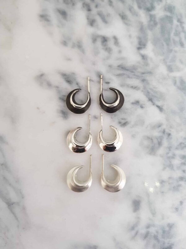 Earrings Arc Studs Polished Small By Corinne Lomon | In.cube8r